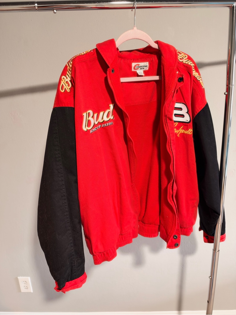 Budweiser Dale Earnhardt Jr. Budweiser NASCAR jacket NASCAR Racing Bomber Jacket